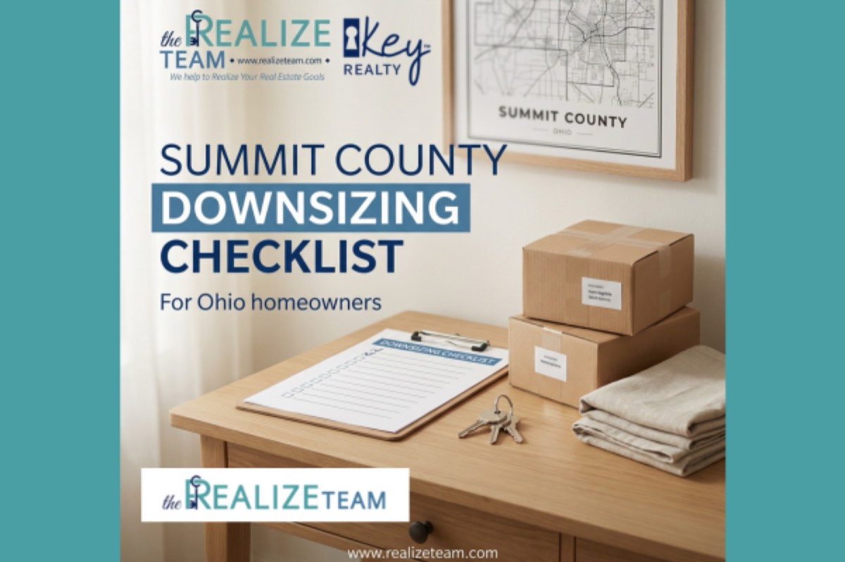 Downsizing checklist and moving plan for homeowners in Summit County, Ohio