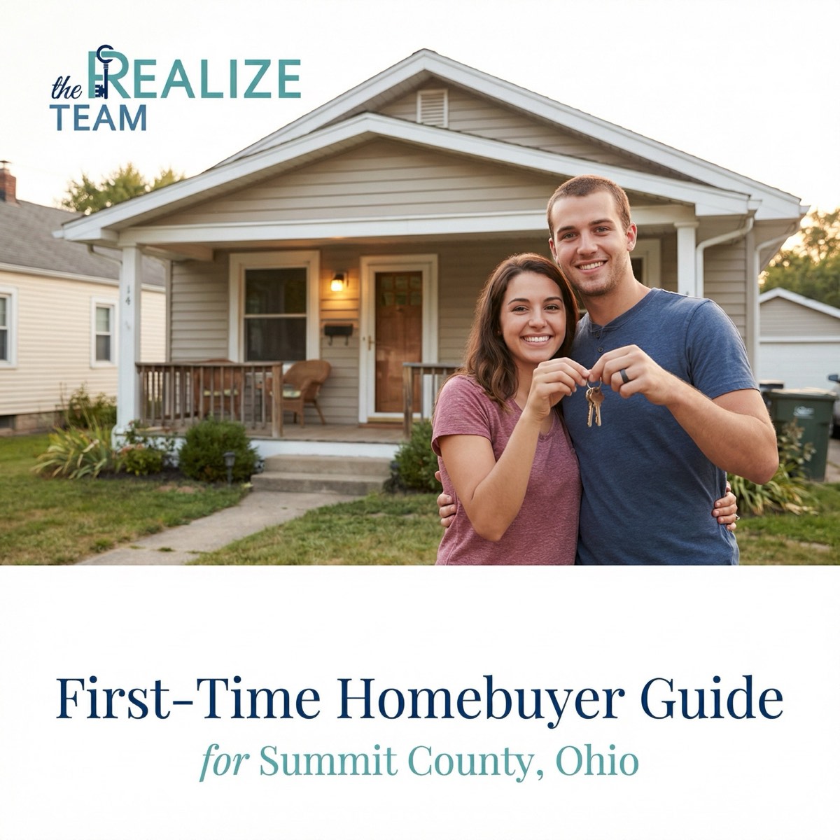 First time homebuyer reviewing the home buying process in Summit County Ohio