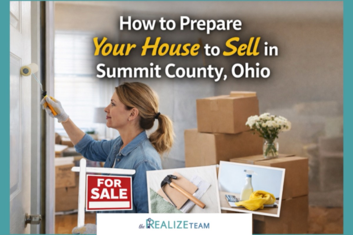 Homeowner preparing a house to sell in Summit County, Ohio