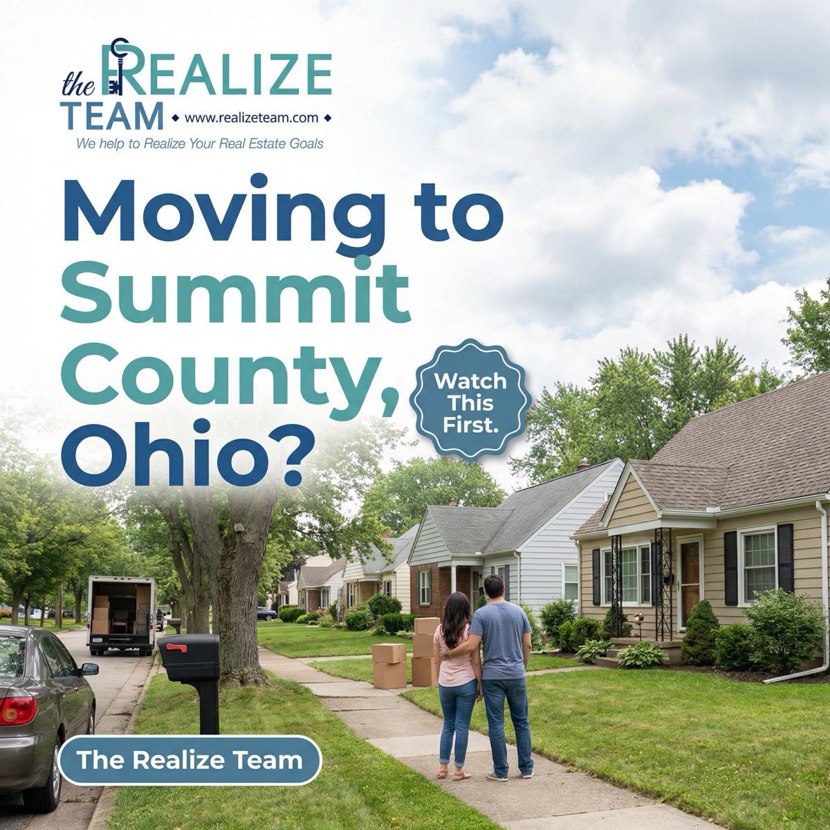 Welcome to Summit County Ohio neighborhood street for people considering a move to the area