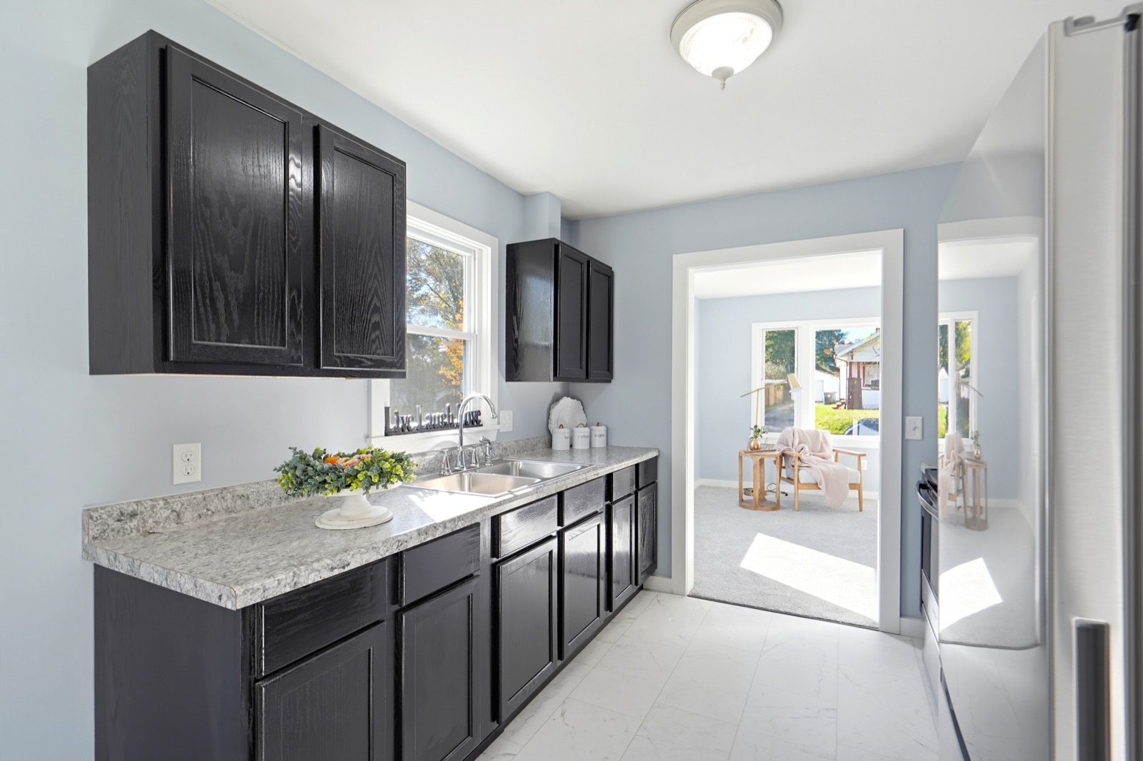 Kitchen toward the living room